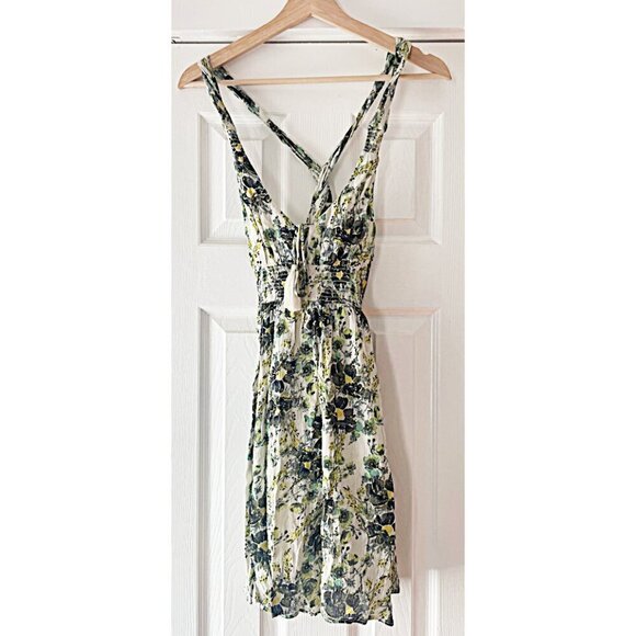 Bohemian Free People Washed Ashore Floral Summer Dress Size XS Rayon‎ - Picture 2 of 9